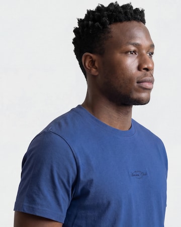 Embroidered T-Shirt-Blue