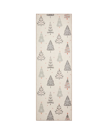 Christmas Trees Washable Runner