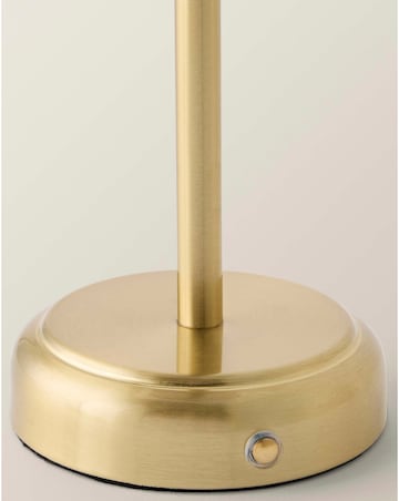 ValueLights Avery Gold Rechargeable LED Portable Table Lamp