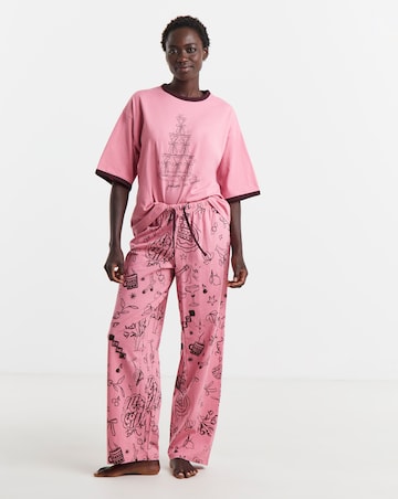 Pretty Secrets Cocktail Glass Pyjama Set