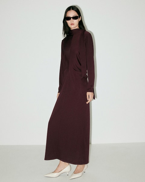 Mango Turtle Neck Dress