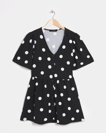 Angel Sleeve Button Front Longline Top