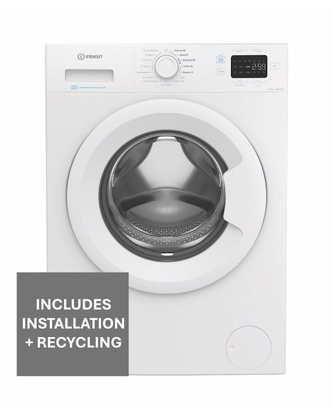 Indesit IP 1046 Push & Go Washing Machine - White + Install