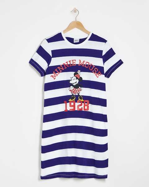 Minnie Mouse Cotton Oversized Tee Varsity Nightie