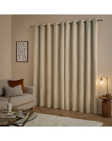 Furn. The Ultimate Velvet Blackout Pencil Pleat Curtains