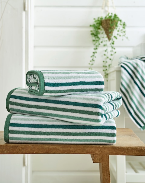 Deyongs Bliss Linear 100% Cotton 550GSM Striped Towel