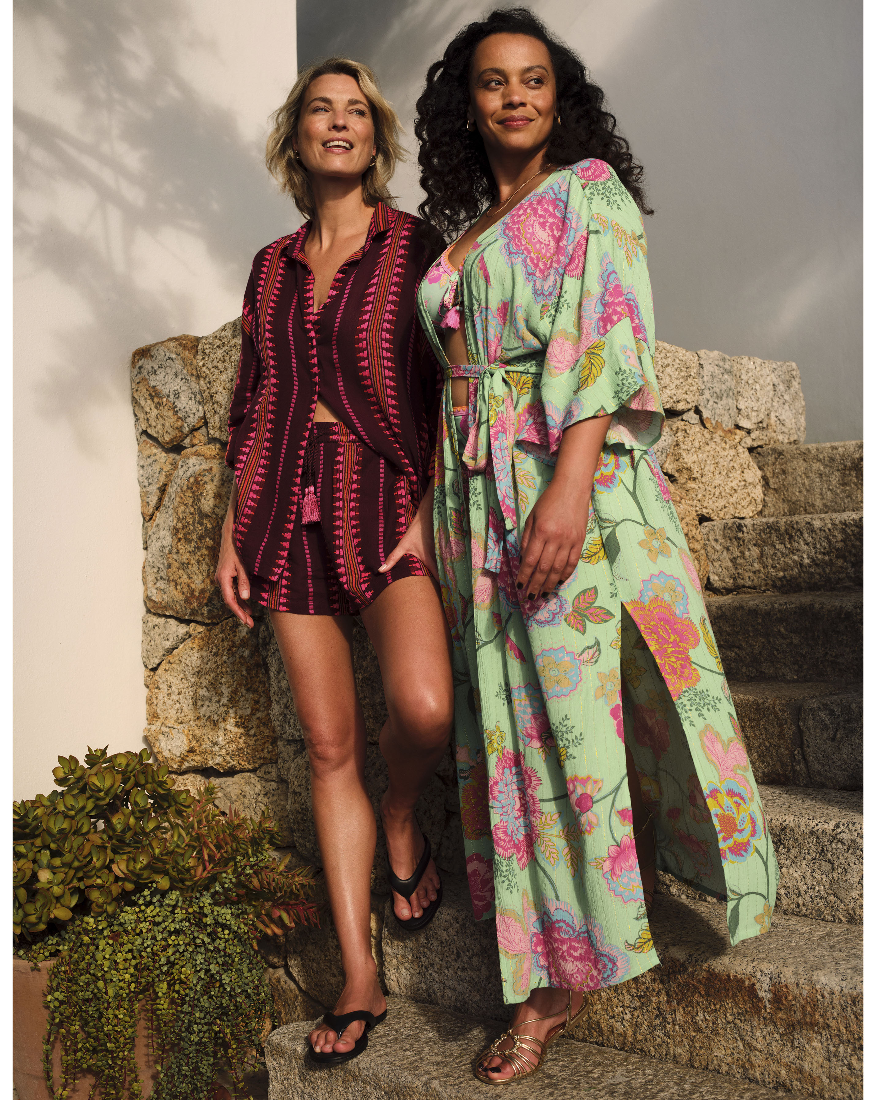 Figleaves Floral Open Maxi Kaftan | JD Williams