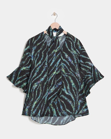 Joanna Hope Tie Neck Blouse