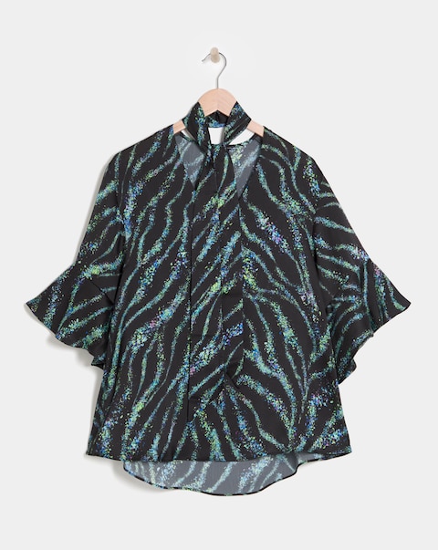Joanna Hope Tie Neck Blouse