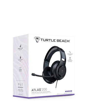 Turtle Beach Atlas 200 Wired Headset for Xbox, PlayStation & PC - Black