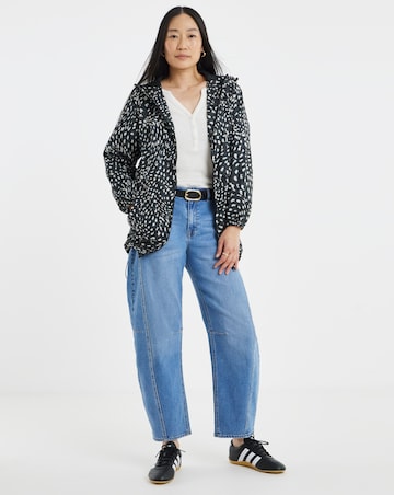 Printed Short Lightweight Raincoat