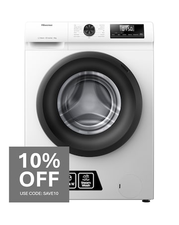 Hisense WF1Q1041BW 1 Series 10kg 1400 Spin Washing Machine - White