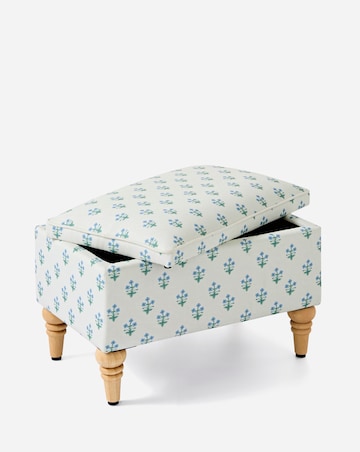 Naomi Floral Footstool