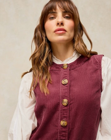 White Stuff Millie Cord Shirt Dress