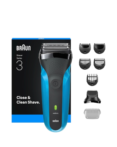 Braun S3 Shave & Style 310BT Electric Shaver, Wet & Dry Razor for Men