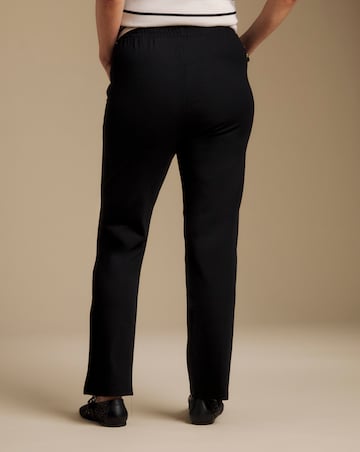 Slimma Black Comfort Fit Straight Leg Trouser Regular