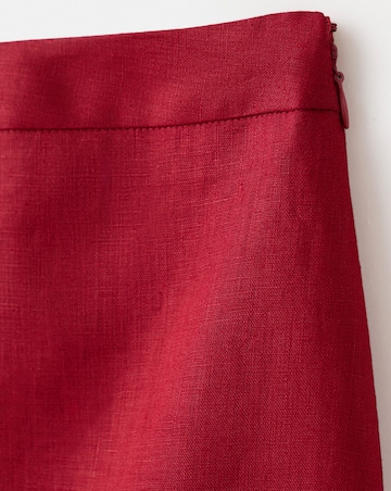Mango Linen Midi Skirt