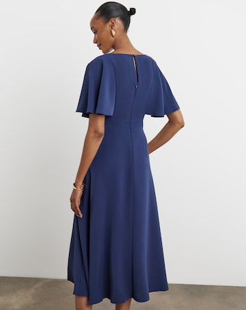 Joanna Hope Navy Angel Sleeve Dress