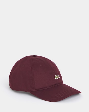 Lacoste Classic Cotton Twill Cap - Burgundy