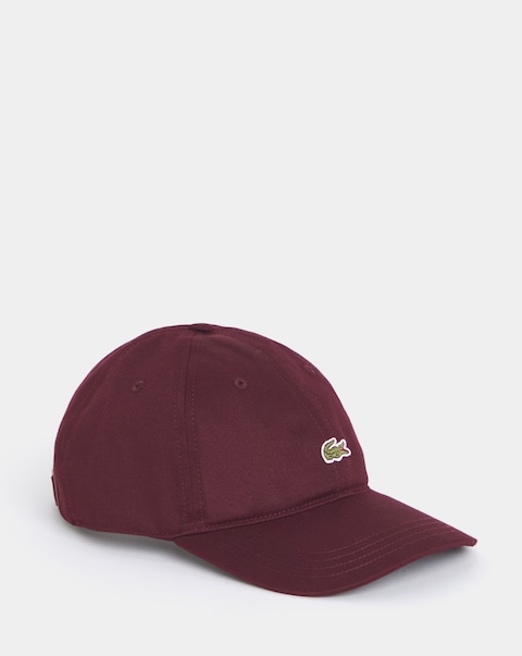 Lacoste Classic Cotton Twill Cap - Burgundy