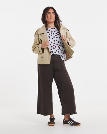 Simply Be Printed Waffle Kimono T-Shirt