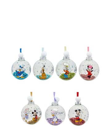 Disney Set of 7 Baubles - Mickey & Friends