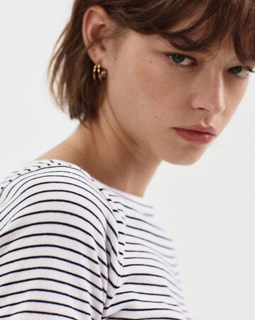 Mango Short-Sleeved Fine-Knit Sweater