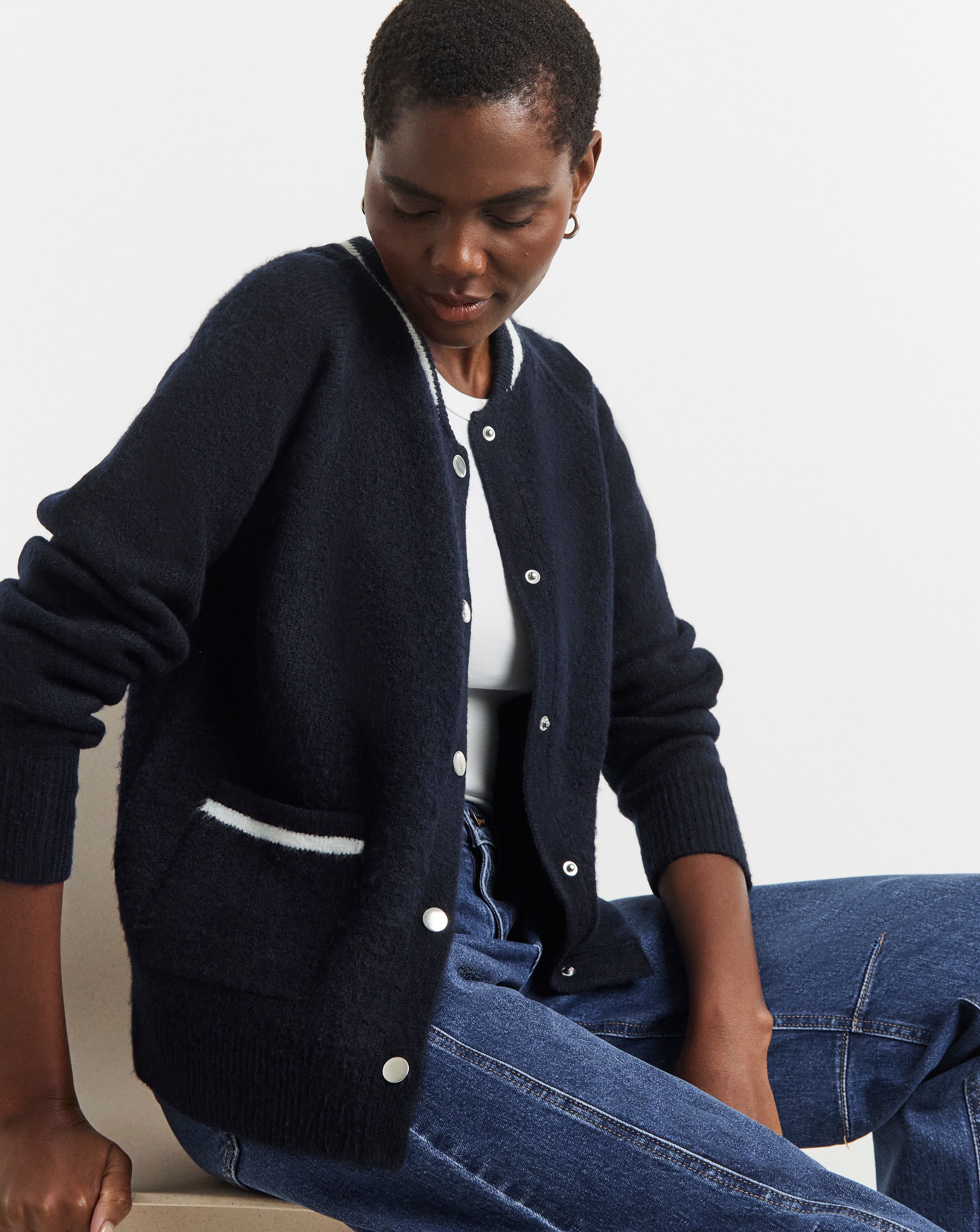 Yoke connecting cardigan サイズ2 Cardigan 21AW YOKE | CONNECTING CARDIGAN ヨーク yoke GREENサイズ2
