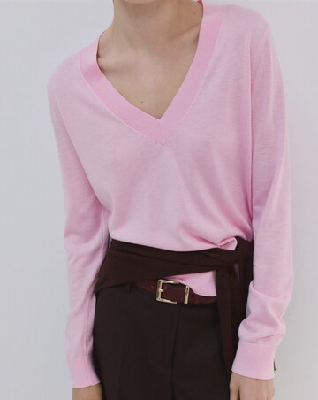 Mango V-Neck Knit Sweater