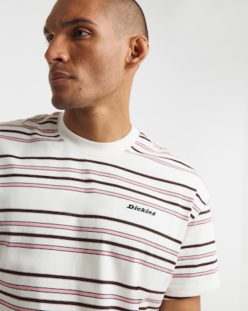 Dickies Short Sleeve East Liberty Stripe T-Shirt - Ecru