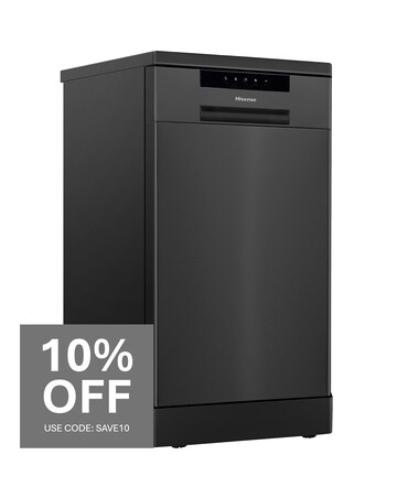 Hisense HS523E15BUK Slimline 10 Place Settings Dishwasher - Black