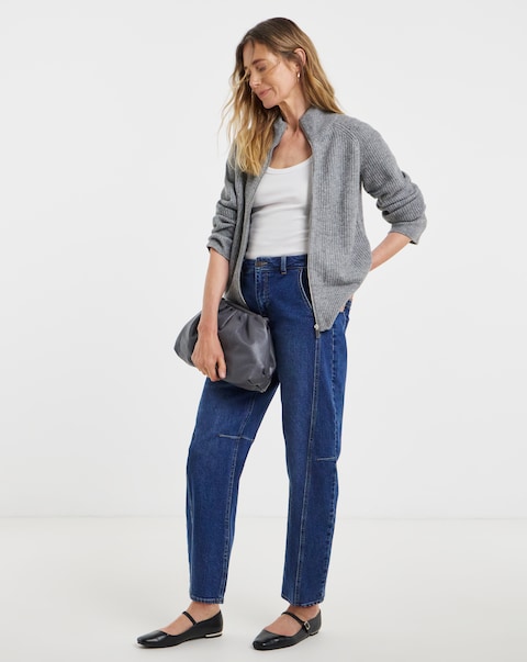Zip Through Cardigan