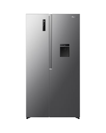 Fridgemaster MS91558DES NonPlumbed Total No Frost American Fridge Freezer Silver
