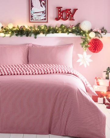 Fusion Holly Gingham Duvet Cover Set