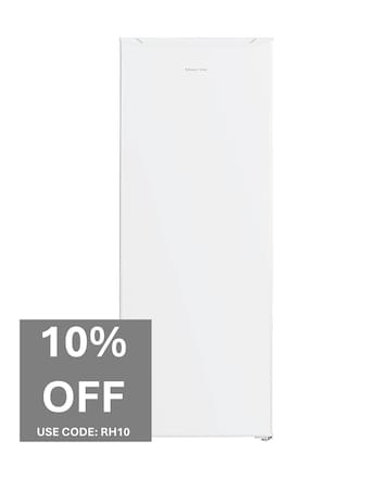 Russell Hobbs RH143LF552E1W Upright Freestanding Larder Fridge White + Install