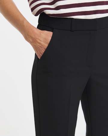 Black Tailored Straight Leg Trousers