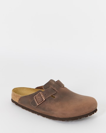 Birkenstock Classic Oiled Leather Boston Clogs - Habanna