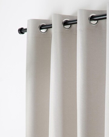 Curtina Plain Twill Eyelet Curtains