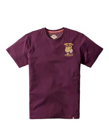 Joe Browns Tiger Riders Back Print T-Shirt - Burgundy