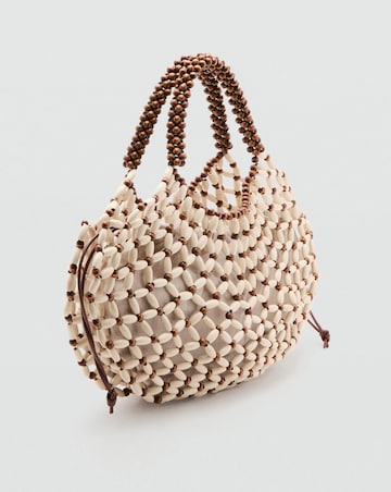 Mango Beaded Shoulder Bag