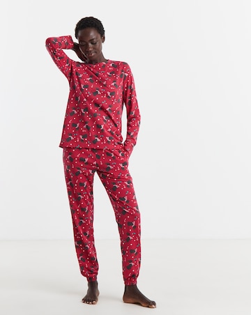 Pretty Secrets Christmas Scottie Dog Family Pyjamas - Womens