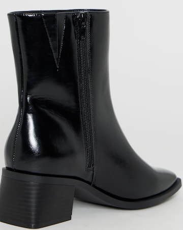 Lana Square Toe Ankle Boots - Wide Fit (E)