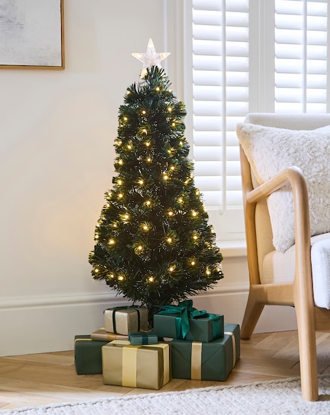 Slim Fibre Optic Christmas Tree Warm White