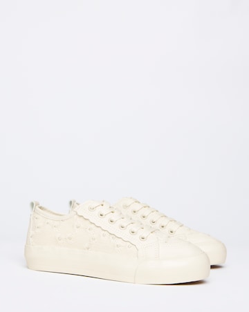 Shawnee Mesh Lace Up Trainers - Wide Fit (E)