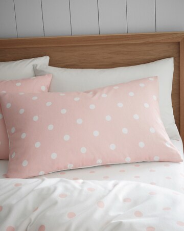 Catherine Lansfield Brushed Polka Dot Duvet Cover Set