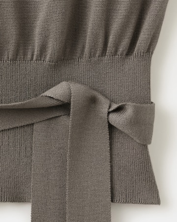 Mango Belted Knitted Waistcoat
