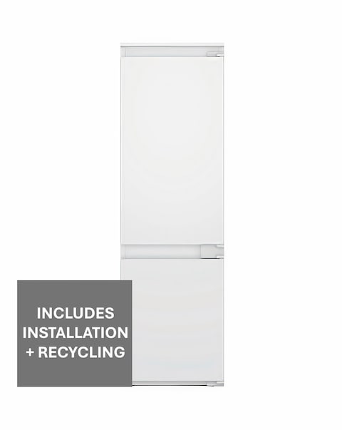 Indesit INC18D011B1 Integrated 70/30 Fridge Freezer White + Install