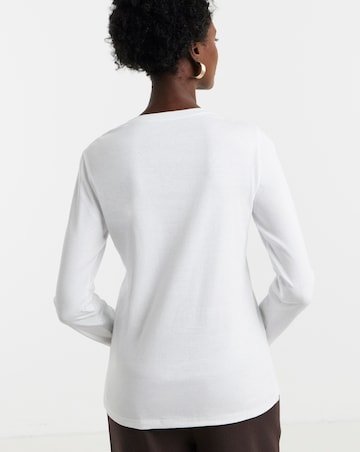 Black, White, Charcoal 3 Pack Crew Neck Long Sleeve T-Shirt