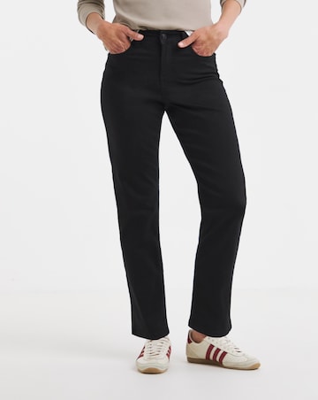 24/7 Black Straight Leg Jeans