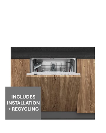 Hotpoint H2IHD526UK Integrated Full Size Dishwasher 14 Place Silver Install